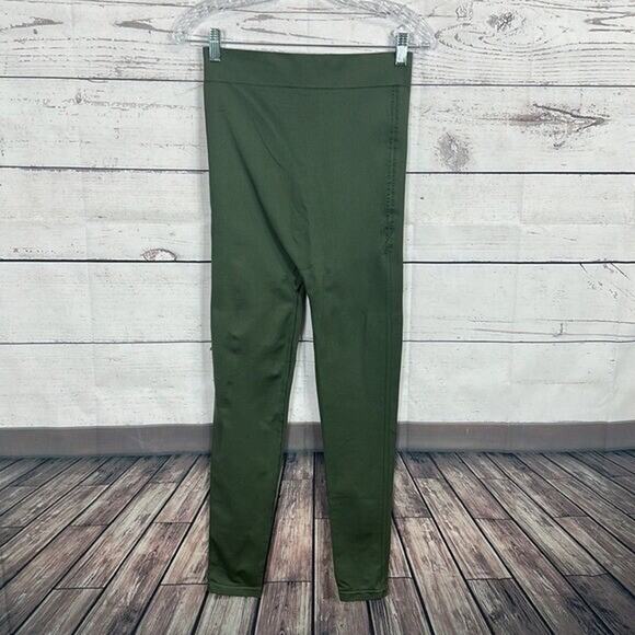 Blanqi Maternity Leggings Womens Large Green High Compression Comfort Support - Picture 3 of 8